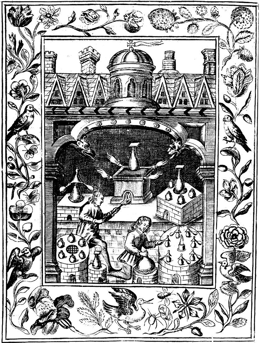 Alchemical laboratory, 1652
