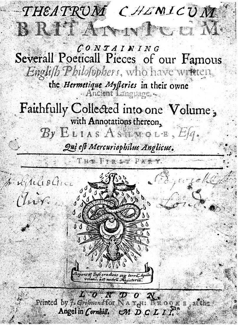 Elias Ashmole's Theatrum Chemicum Britannicum, 1652