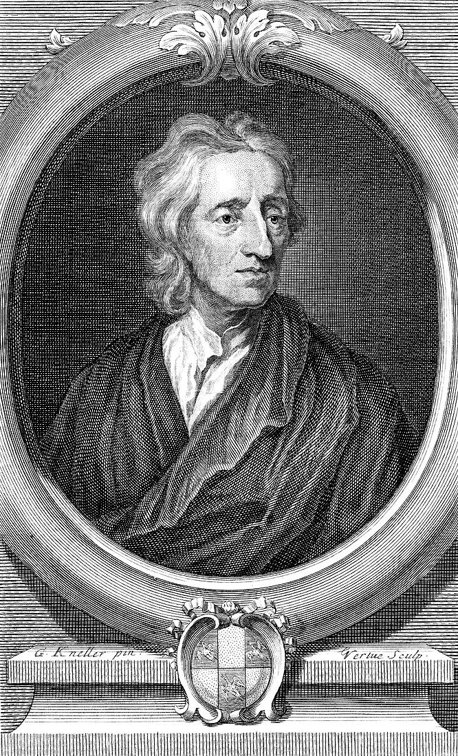 John Locke, English philosopher, c1713