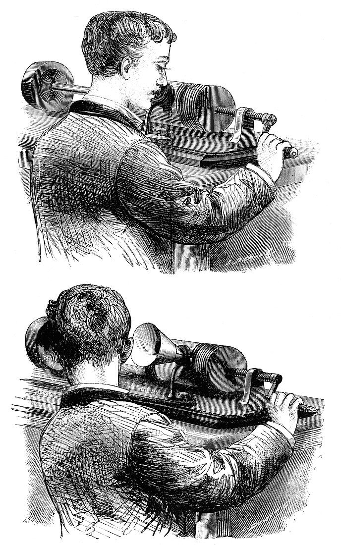 First Edison Phonograph, 1878