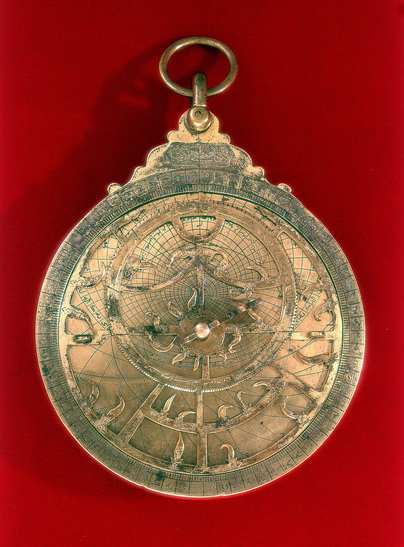 Astrolabe, Arabian navigational instrument, 11th century