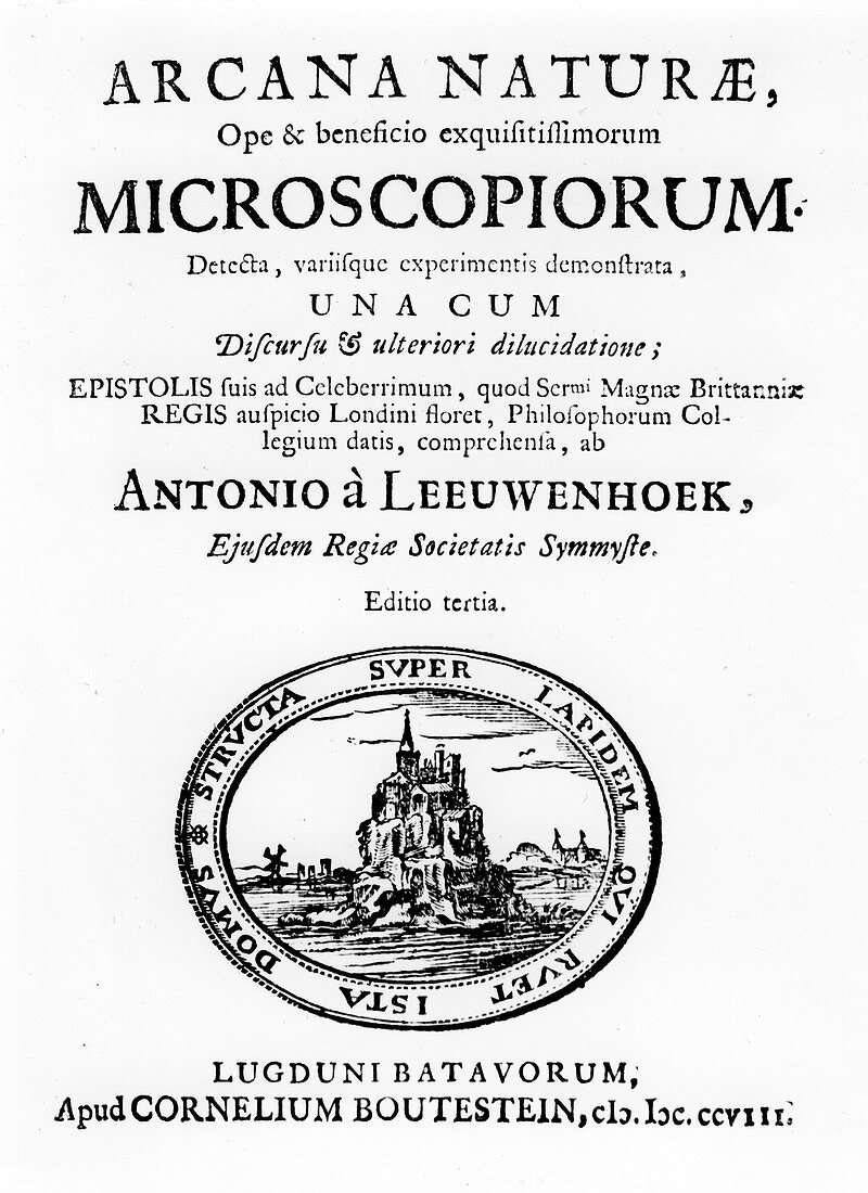 Microscopium by Anton van Leeuwenhoek, 1708