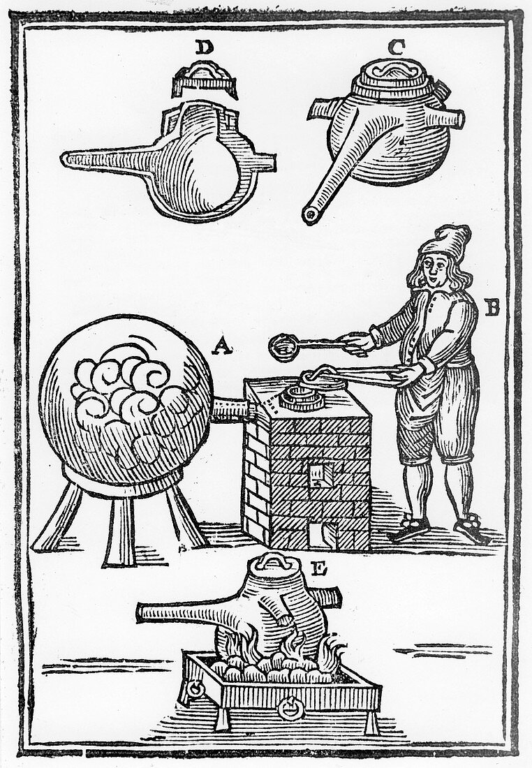 Distillation of Oil of Vitriol, 1651