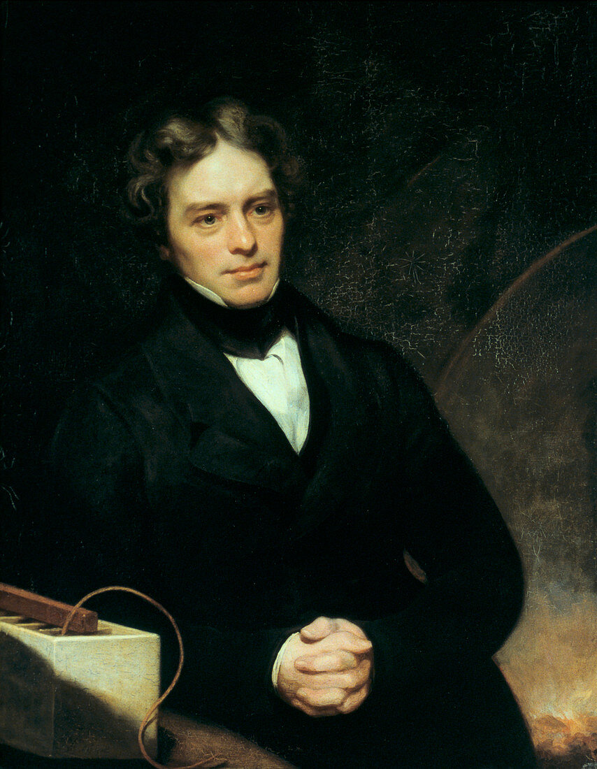 Michael Faraday, English chemist and physicist, 1842