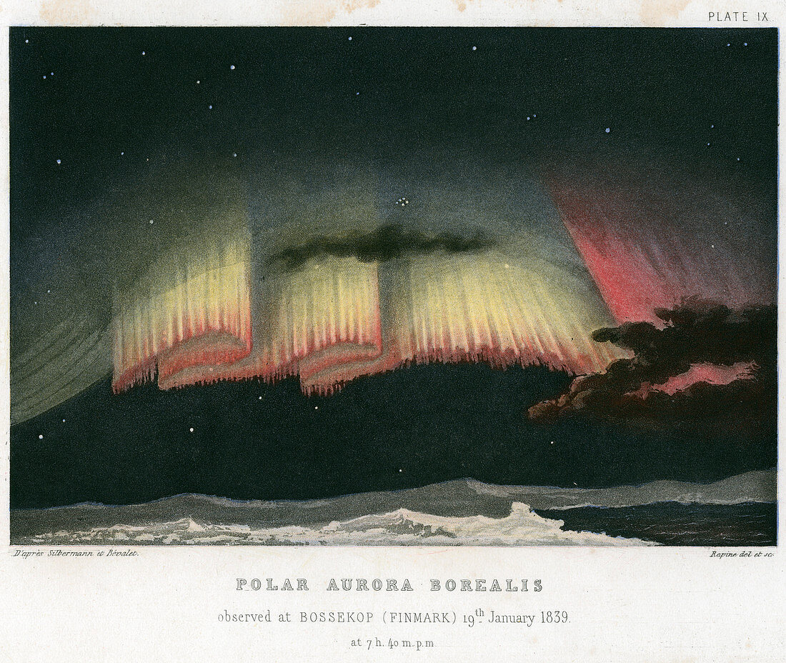 Aurora Borealis or Northern Lights form 1839