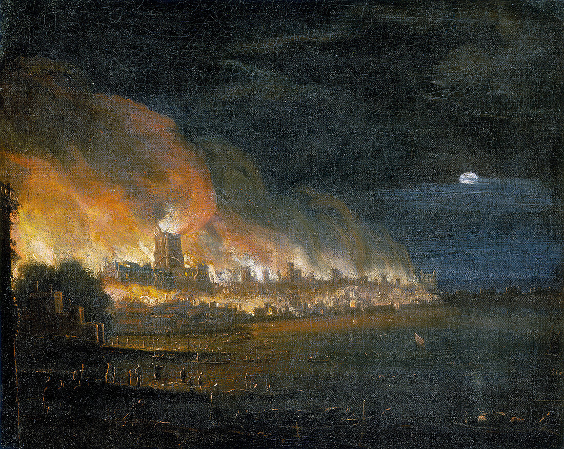 The Great Fire of London, 1666'