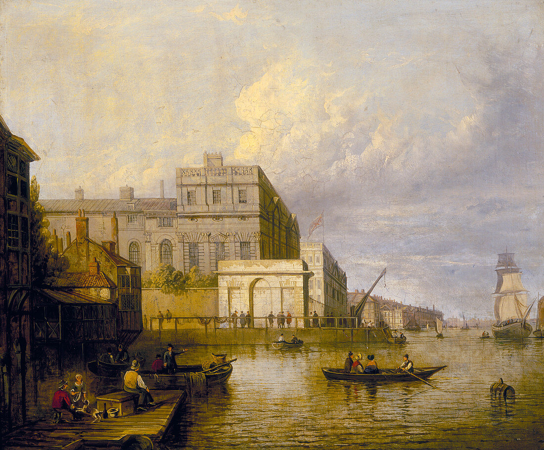 Greenwich Hospital from the River', 1835