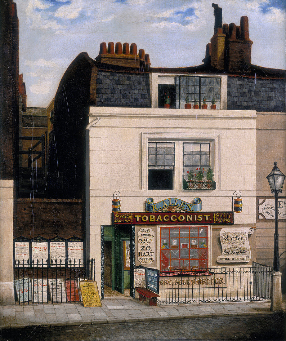 Allen's Tobacconist Shop, Grosvenor Square, 1841