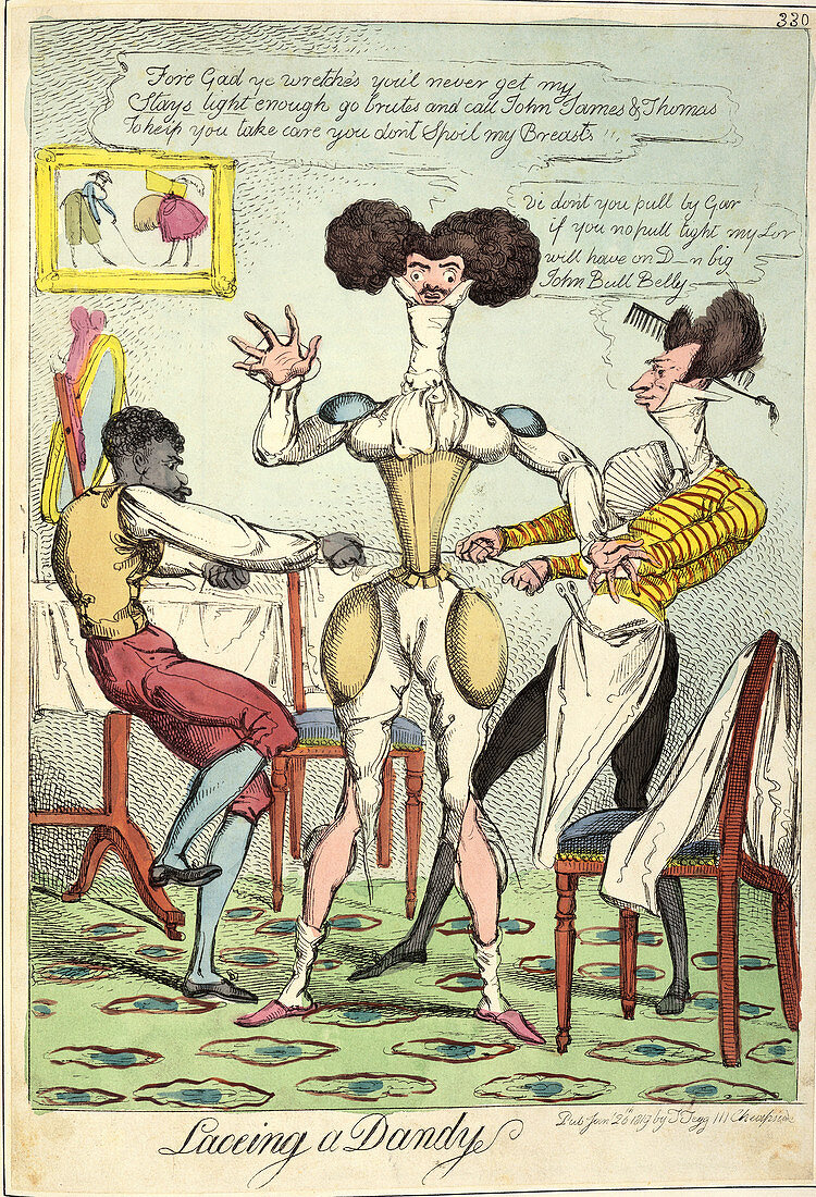 Lacing a Dandy', 1819