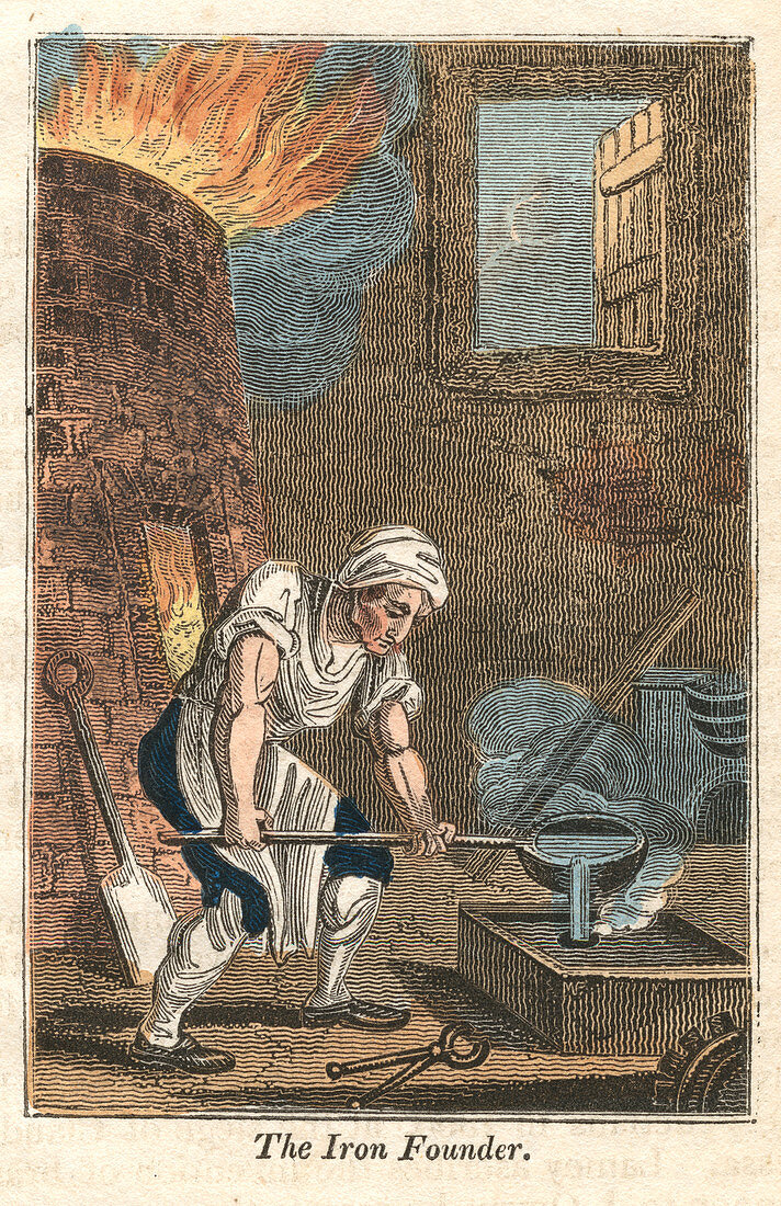 The Iron Founder', Rotherham, Yorkshire, 1821