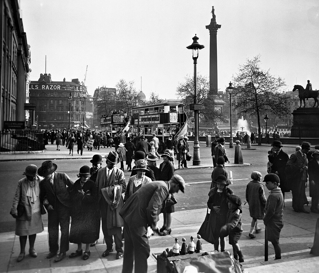 East side of Trafalgar Square, City of Westminster, London