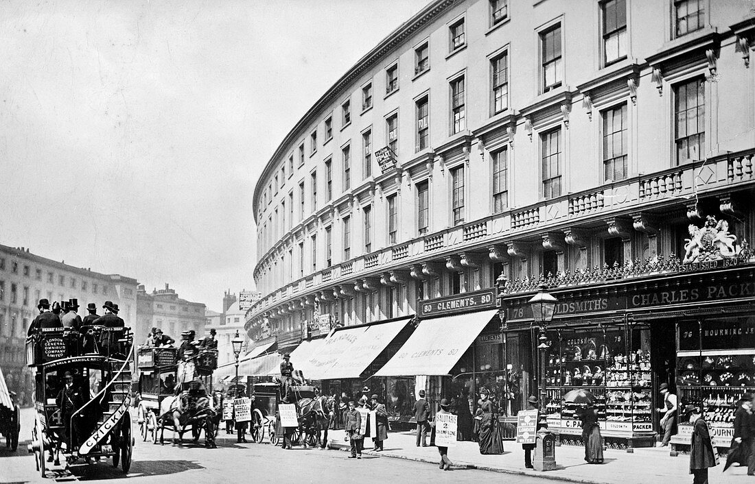 Regent Street Quadrant, Westminster, London, 19th century