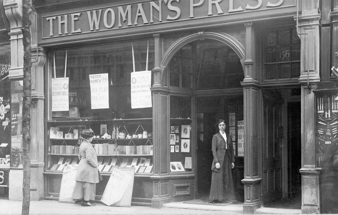 Woman's Press shop, London, 1910