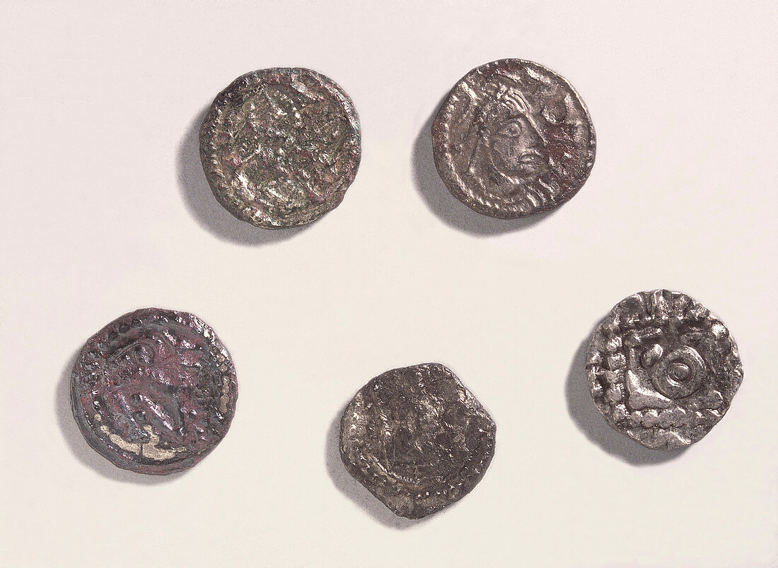 Early Saxon coins, 5th-6th century