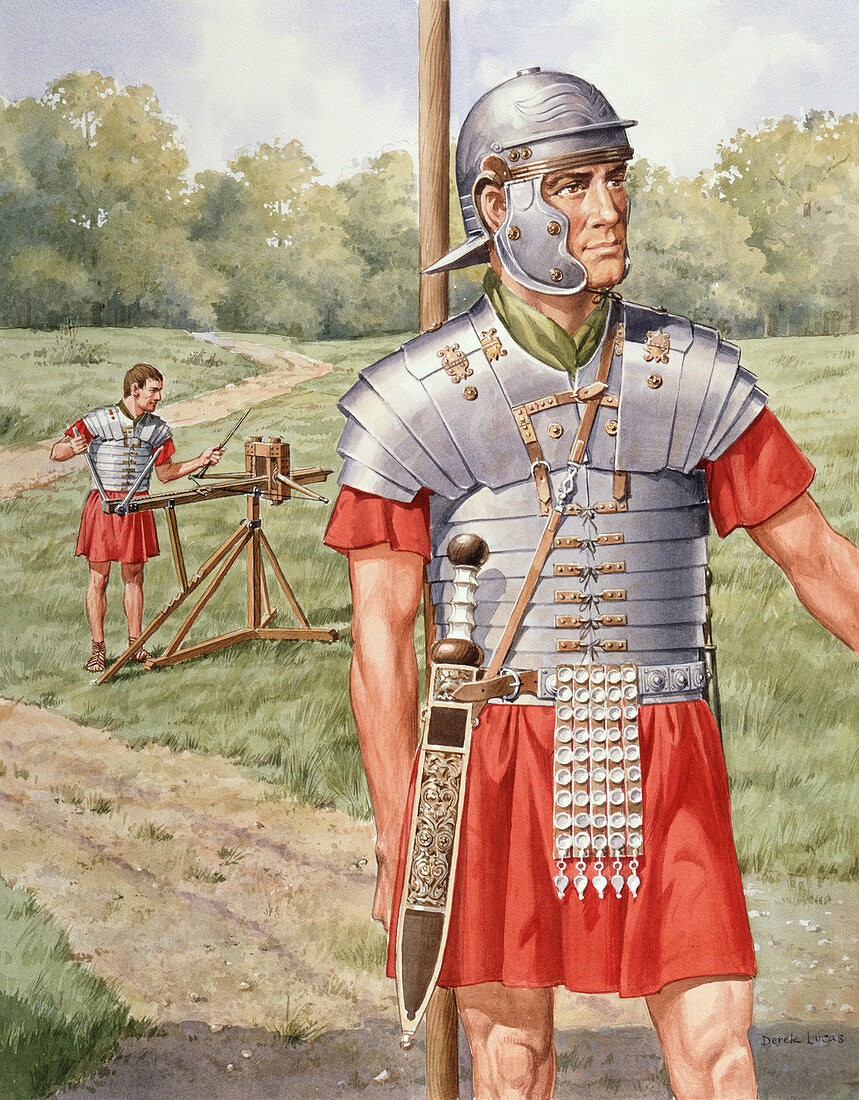 Roman soldier in armour