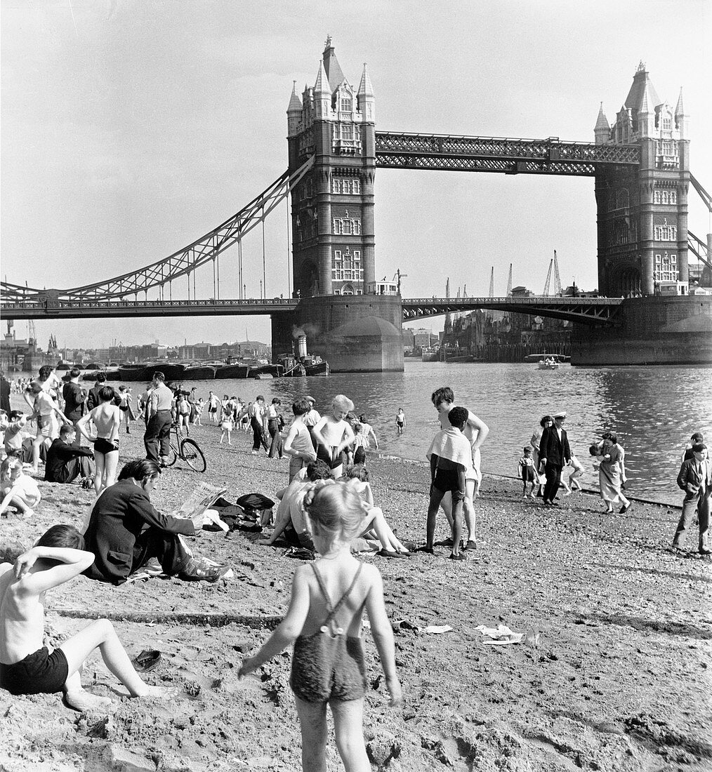 Tower Beach, London, 1952