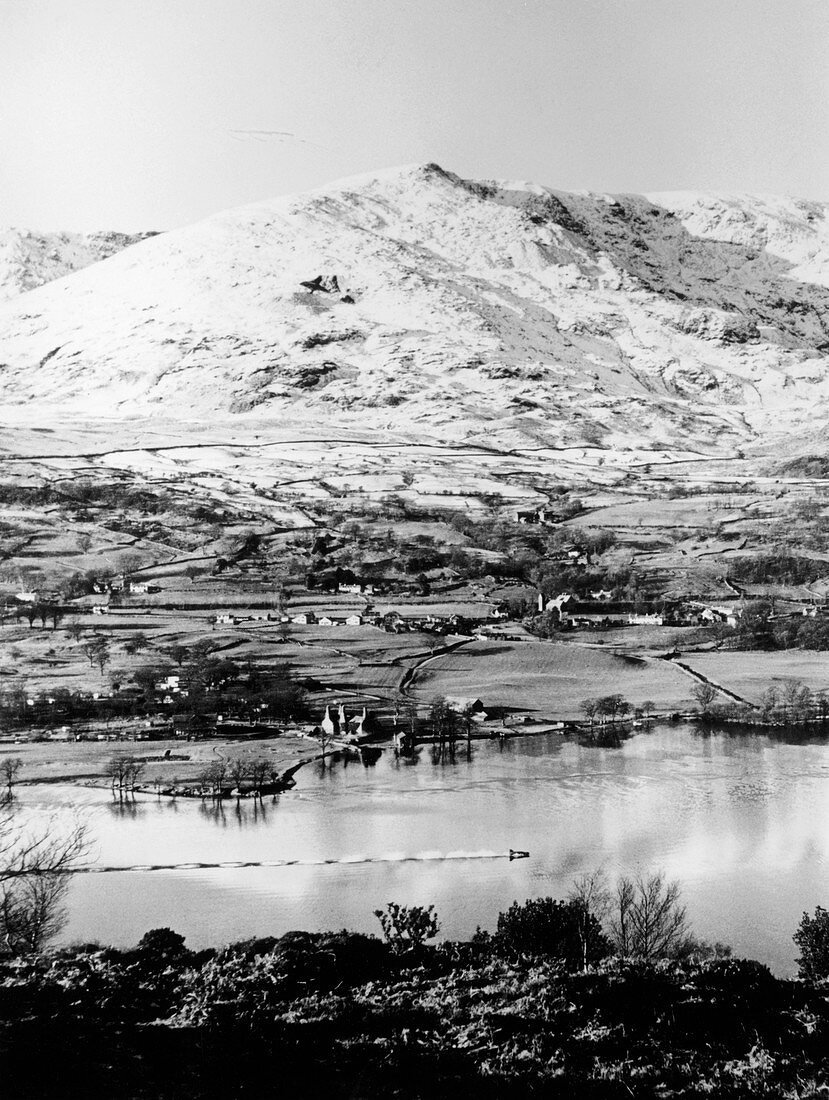 Bluebird K7 on Coniston Water, Cumbria, 1966