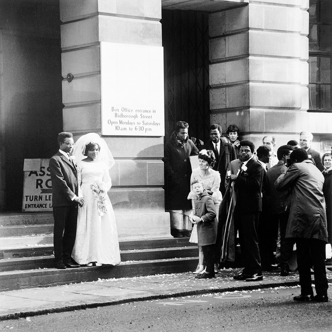 A wedding, Camden, London, 1969
