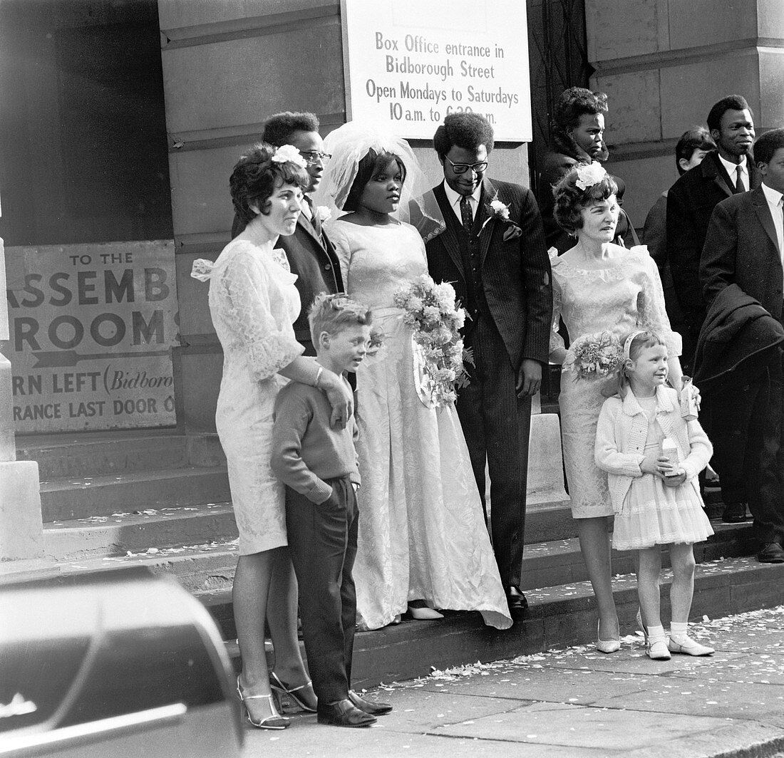 Wedding party, Camden, London, 1969