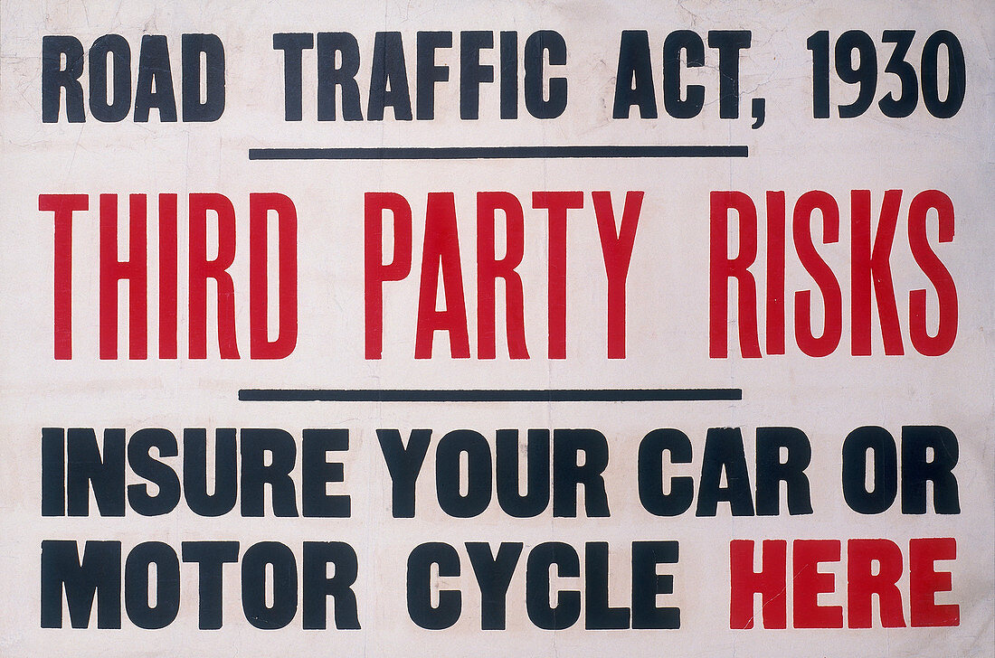 An insurance poster, 1930