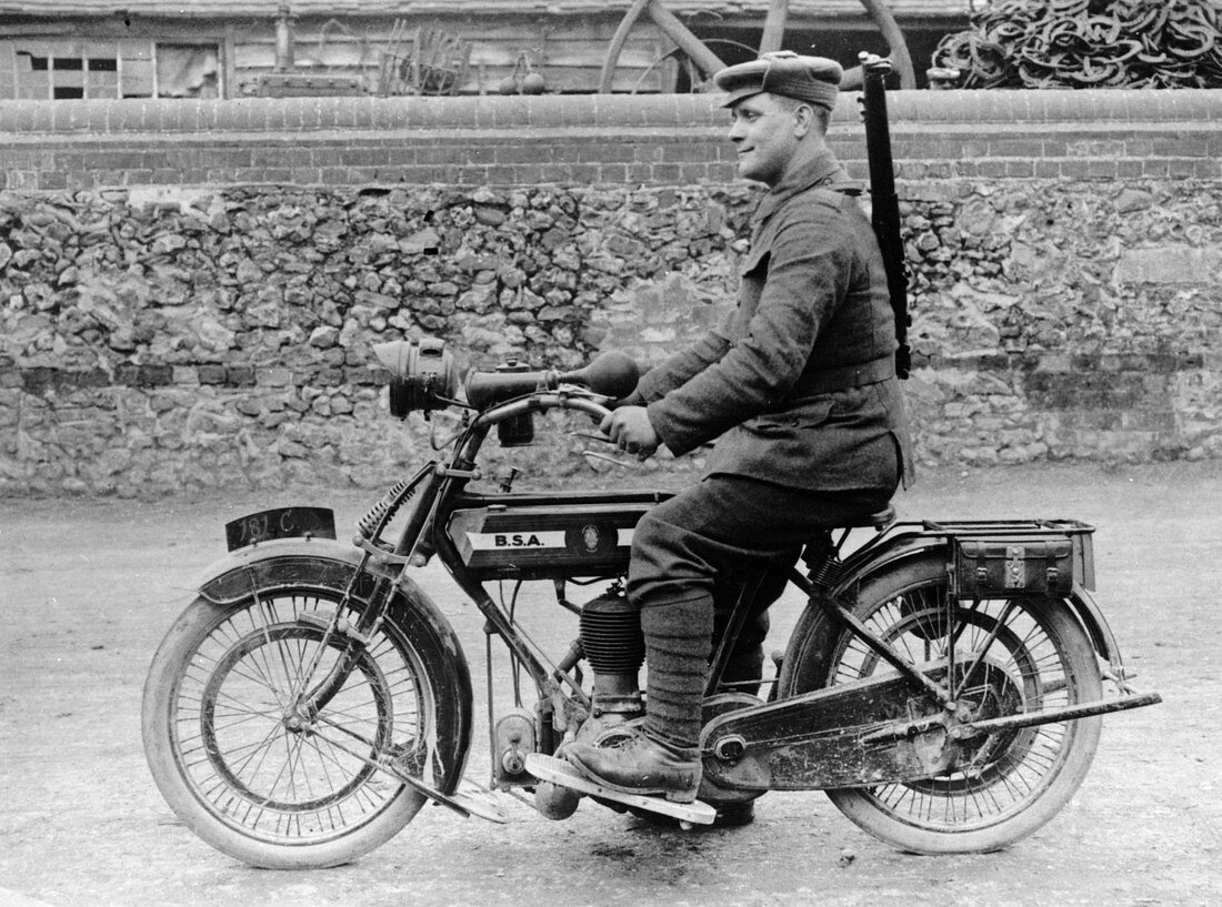 1918 500cc BSA WD motorcycle