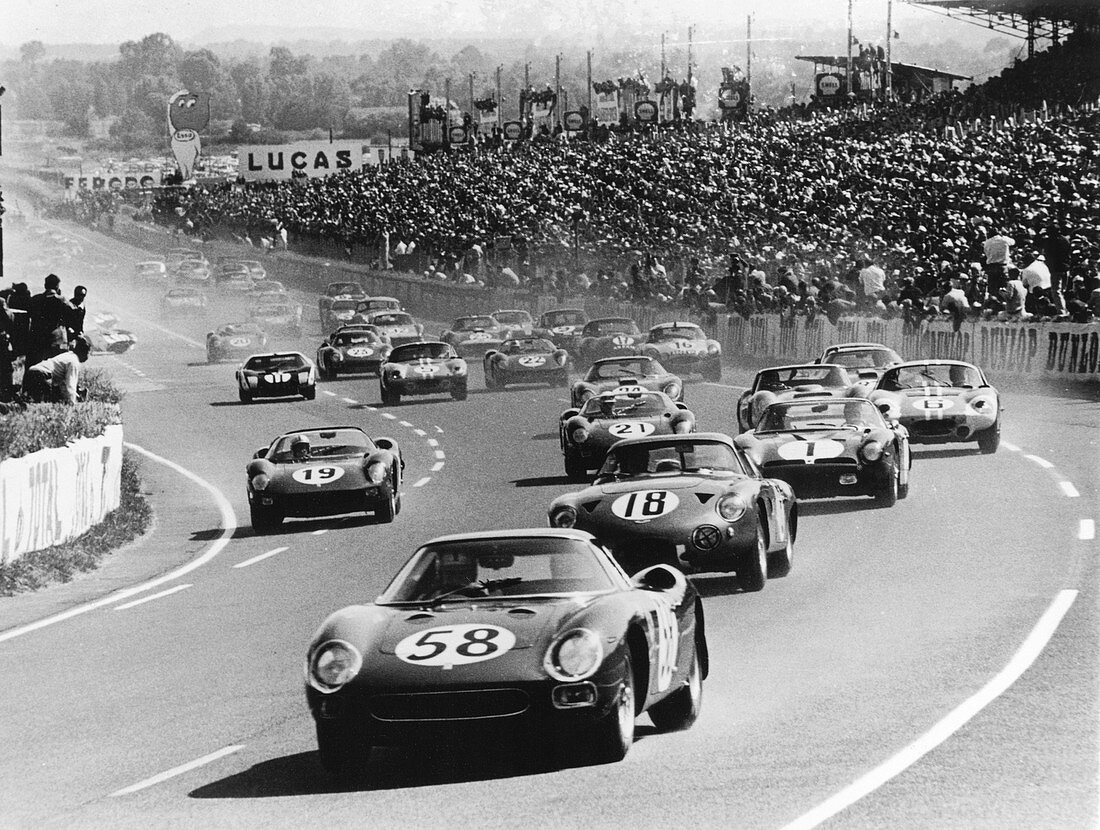 Start of the Le Mans 24 Hours, France, 1964