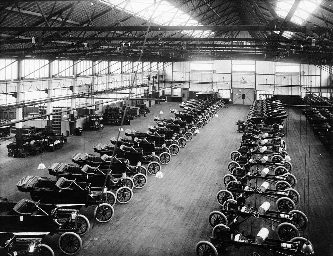 Interior of the Ford works, Trafford Park, Manchester