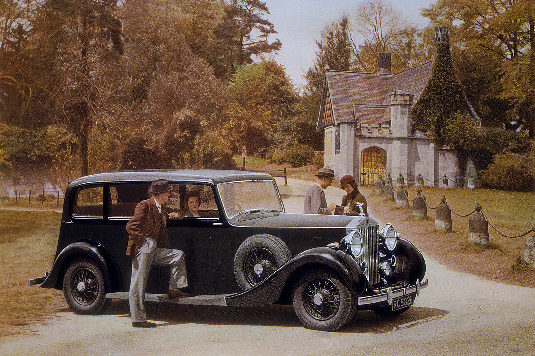 Poster advertising Rolls-Royce cars, 1939