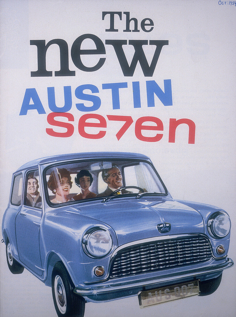 Poster advertising Austin cars, 1959