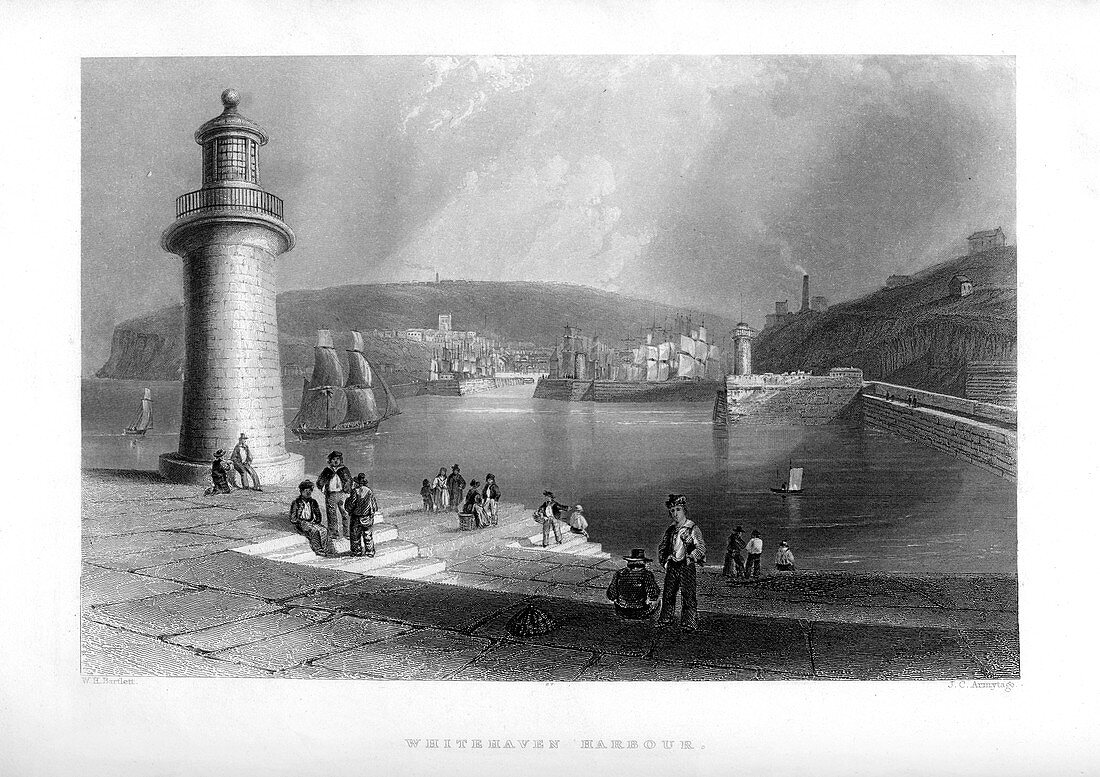 Whitehaven Harbour, Cumbria, 1886