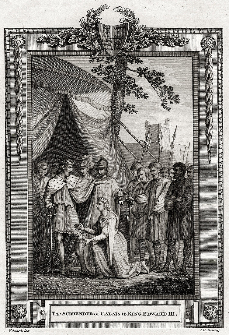 The Surrender of Calais to King Edward III', 1347