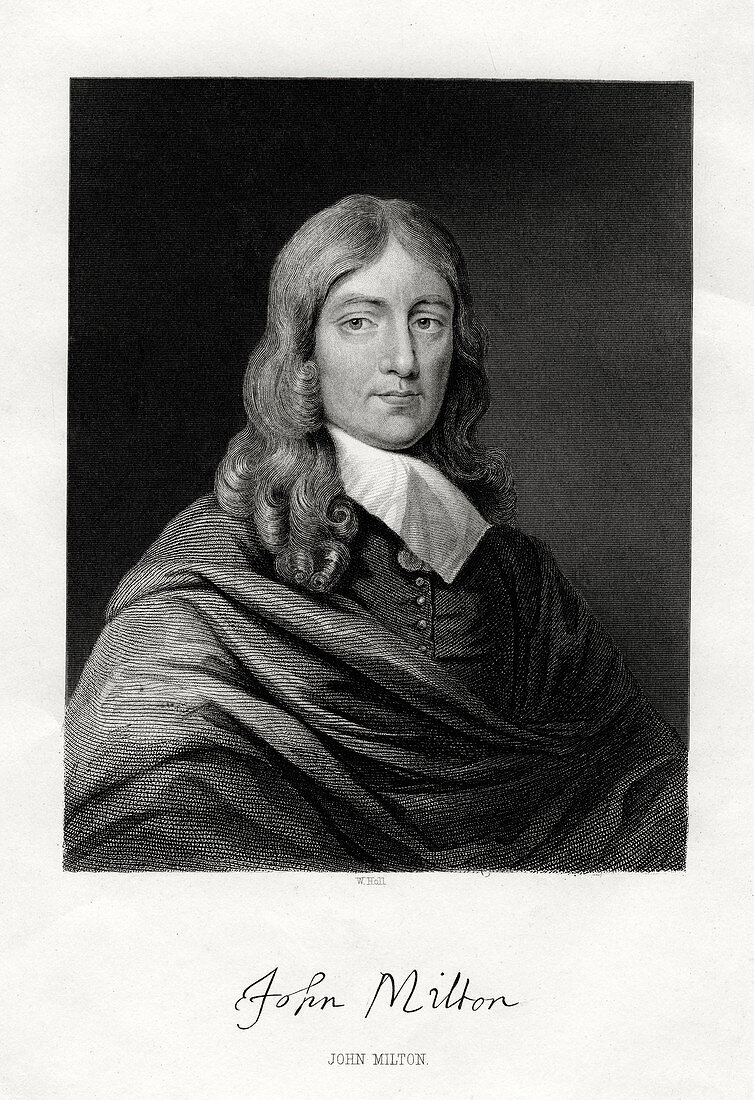 John Milton, English poet, 19th century
