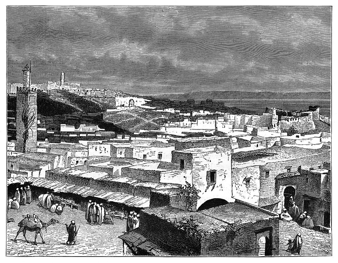 View of Tangier, Morocco, from the landward side, c1890