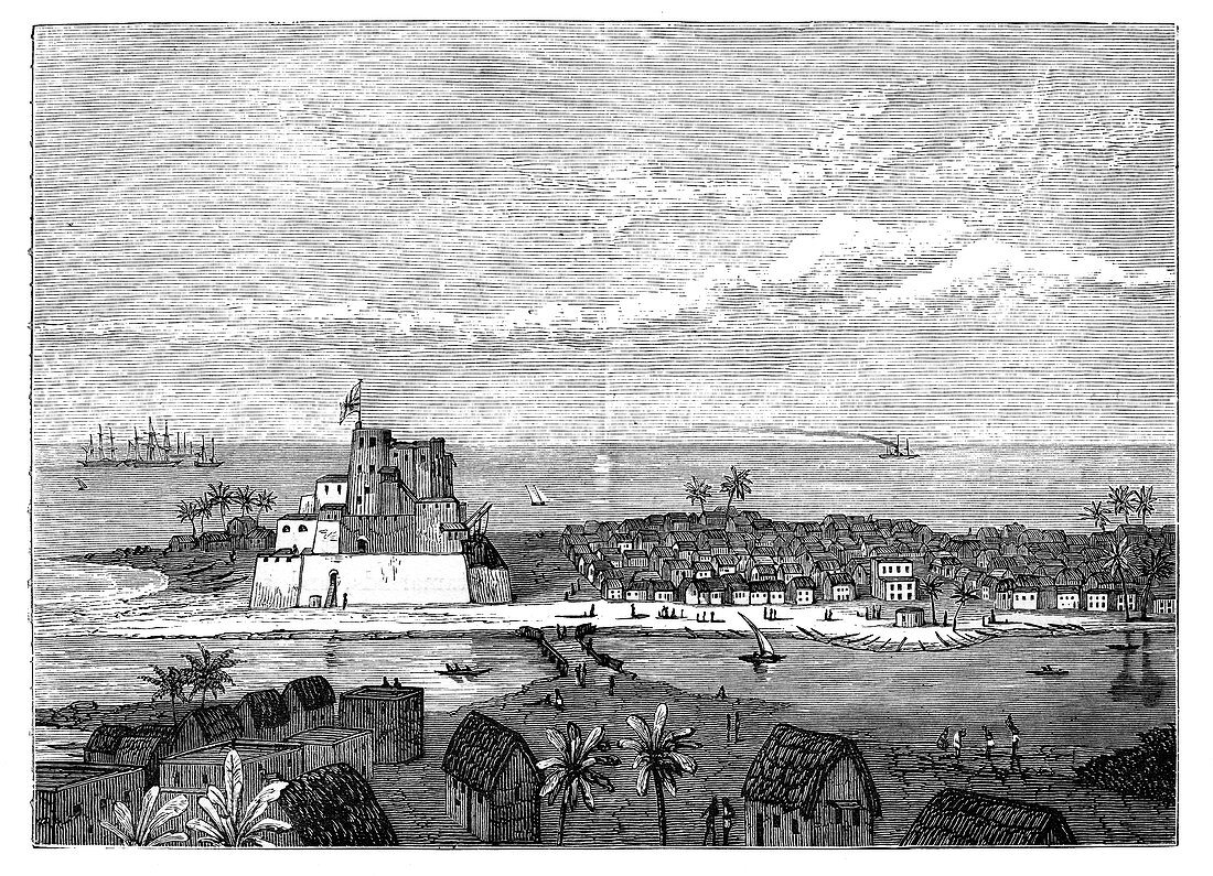 Elmina, Gold Coast, West Africa, c1890