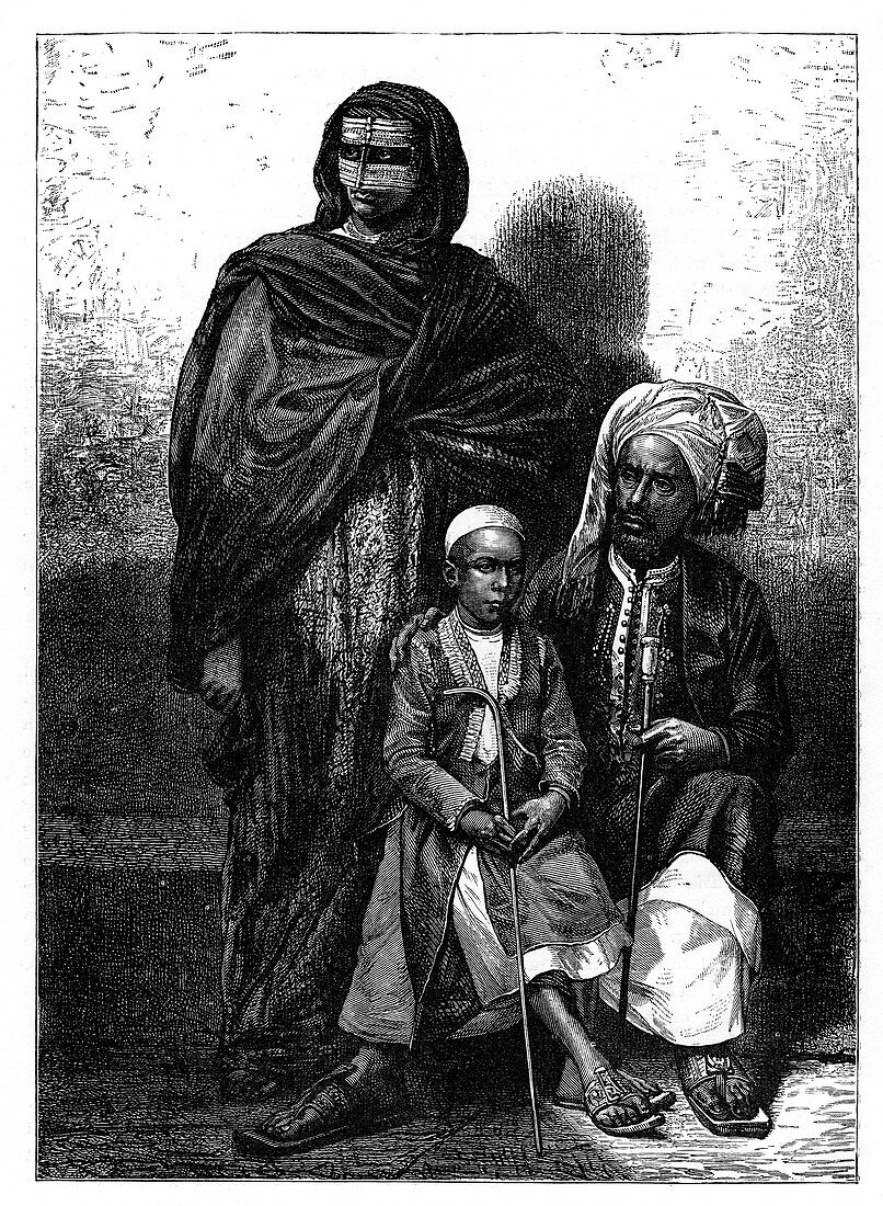 Zanzibar Arab family, c1890