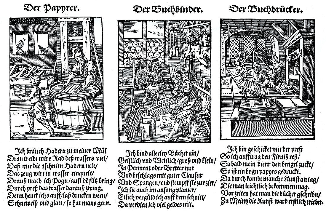 German book manufacture in the 16th century