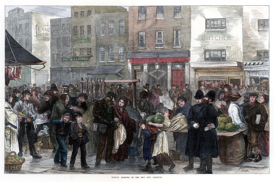 Sunday Morning in the New Cut, Lambeth', 1872