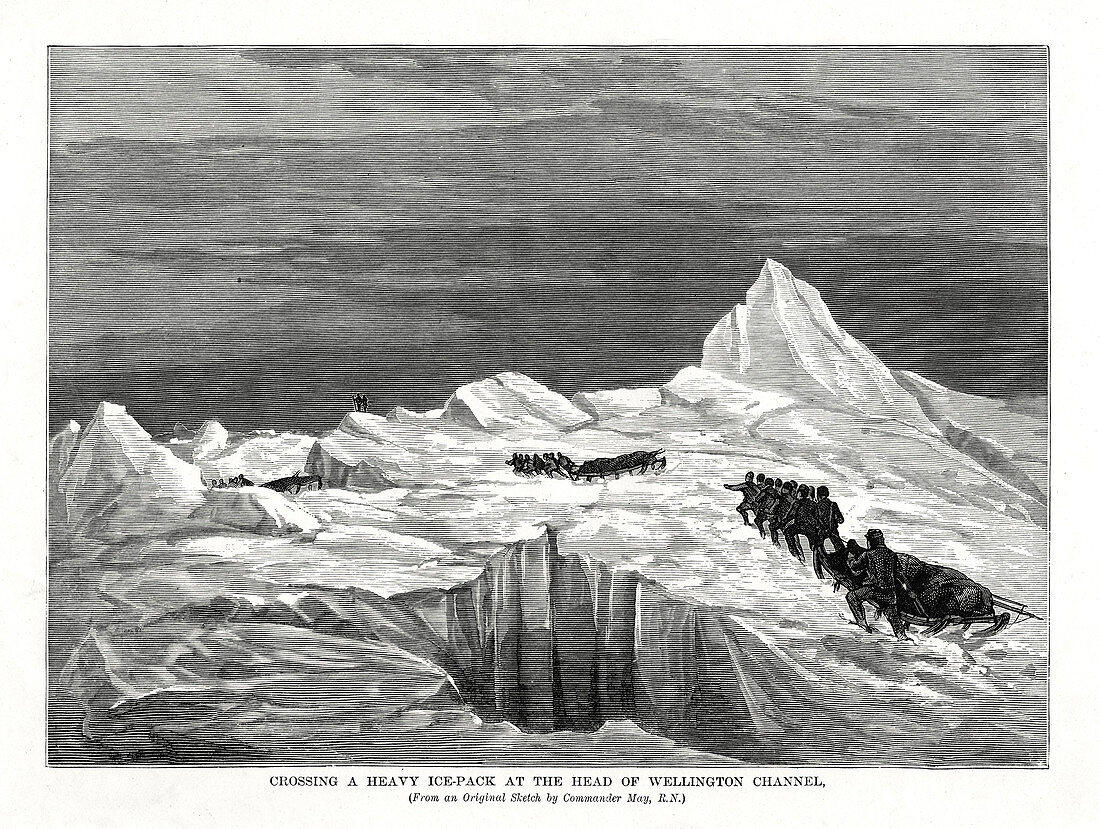 Crossing a Heavy Ice-Pack, 1877