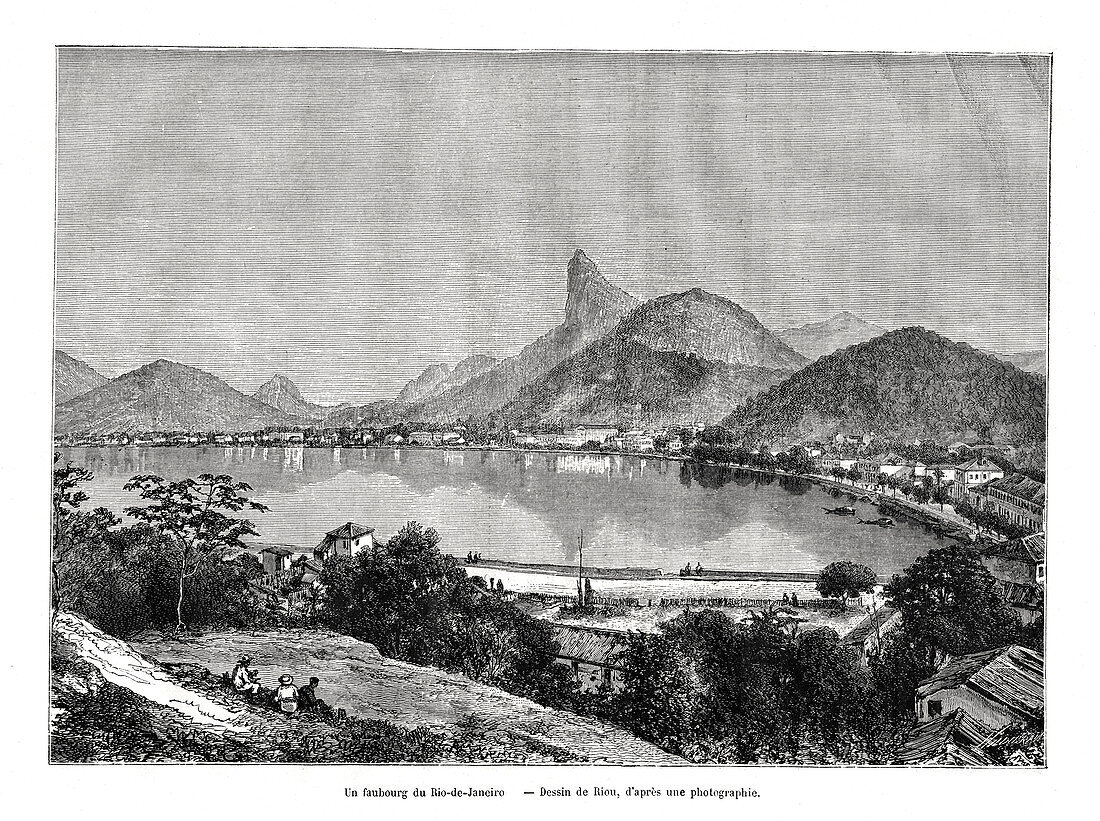 A suburb of Rio de Janeiro, Brazil, 19th century