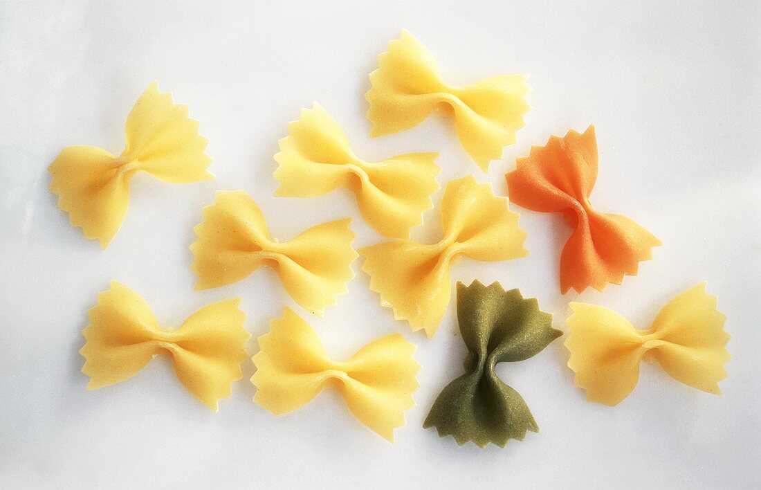 Tri-colored Farfalle Noodles