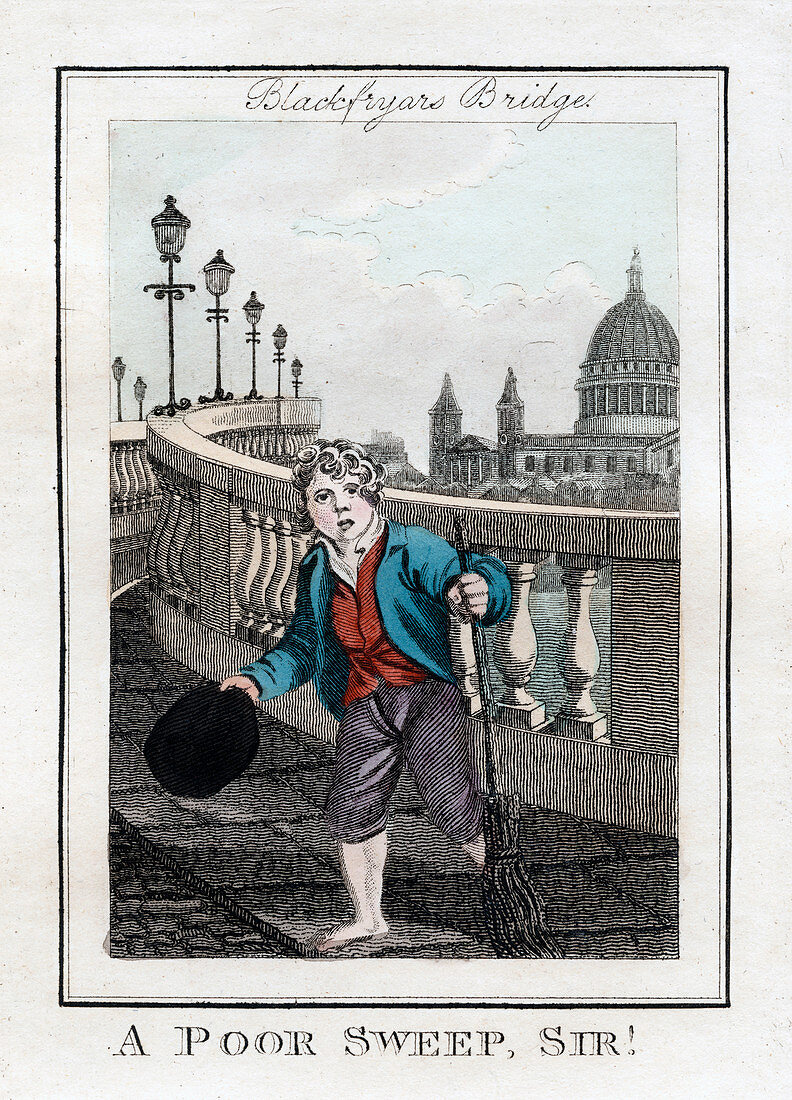 A Poor Sweep, Sir!', Blackfriars Bridge, London, 1805