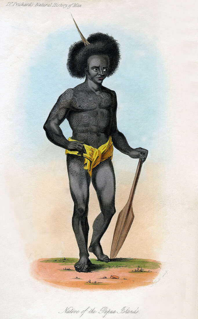Native of the Papua Islands', c1840