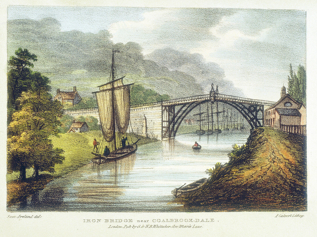 Iron bridge across the Severn, Coalbrookdale, England