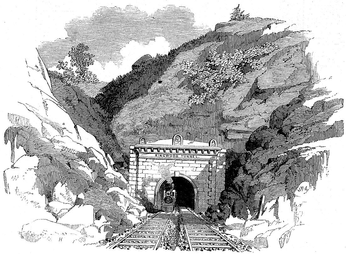 Kingwood Tunnel through the Alleghany Mountains, 1861