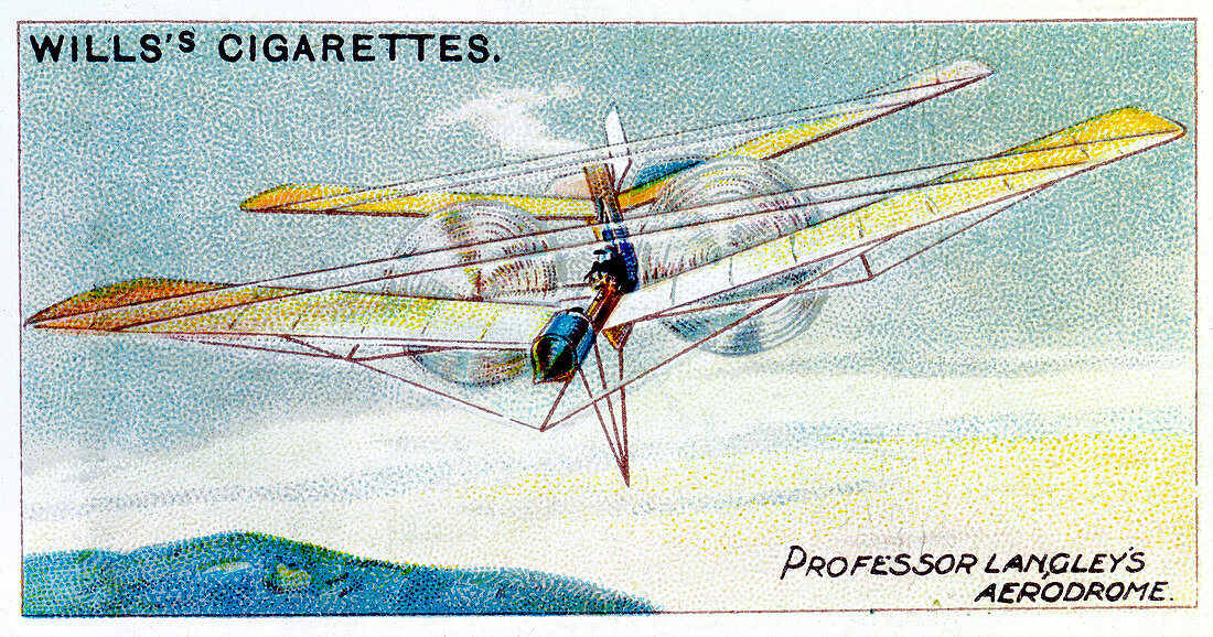 SP Langley's steam-powered model plane Aerodrome, c1896