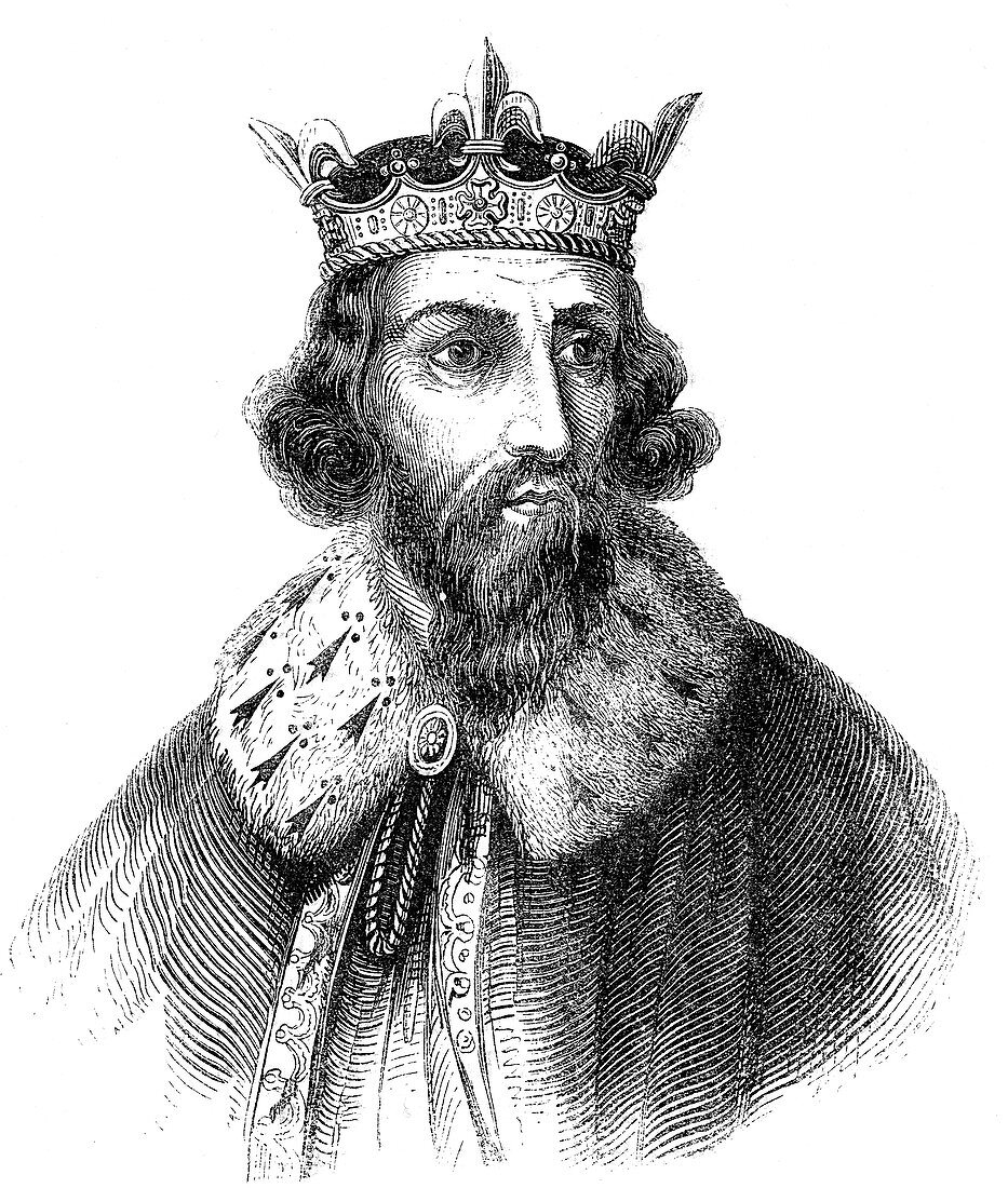 Alfred the Great, Anglo-Saxon king of Wessex from 871, c1850