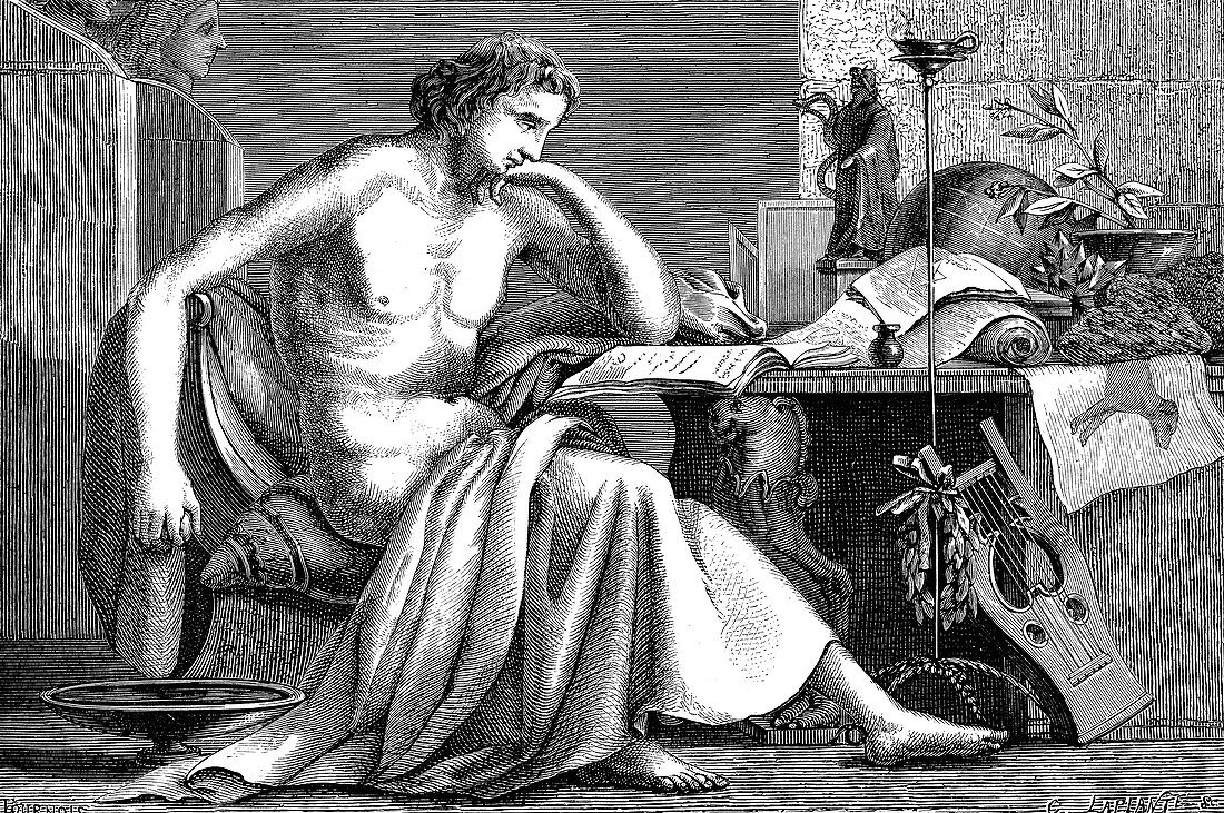 Aristotle, Ancient Greek philosopher and scientist, c1886