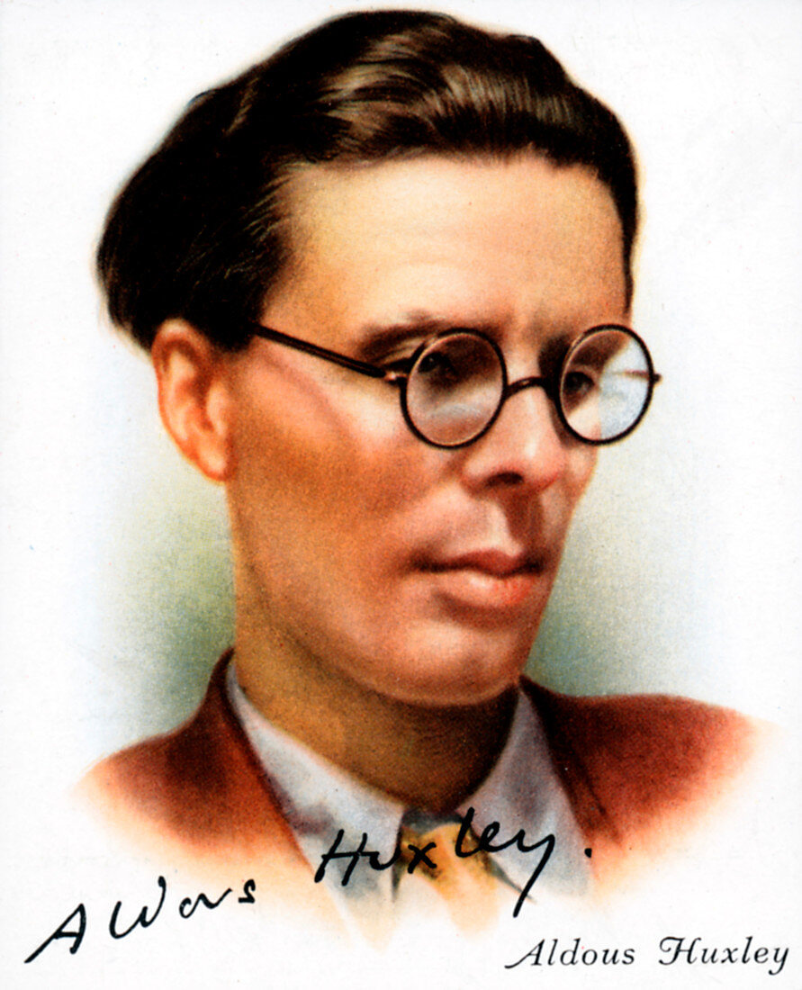Aldous Leonard Huxley, English essayist and novelist, 1927