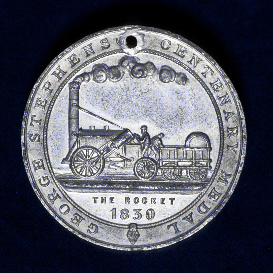 Medal commemorating George Stephenson