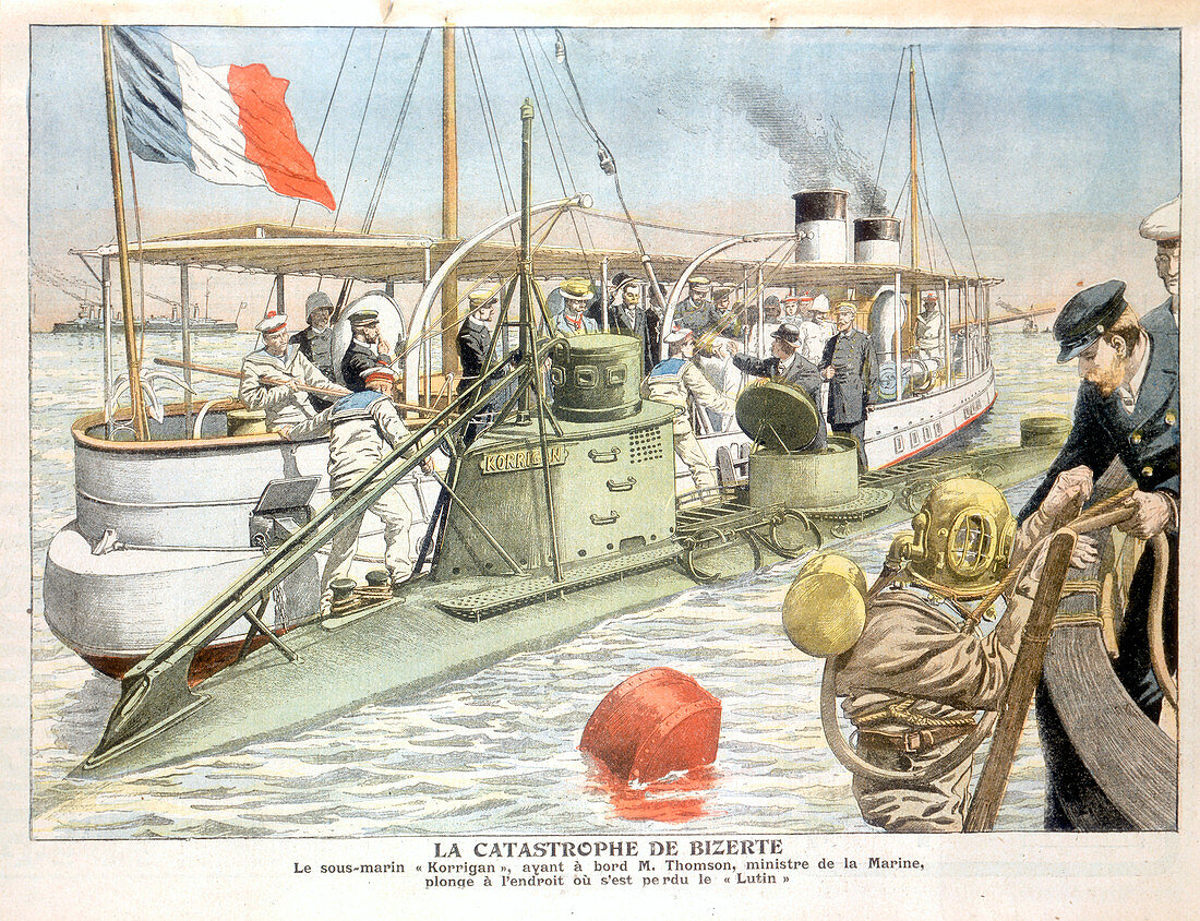 Korrigan', French navy submarine, 1906